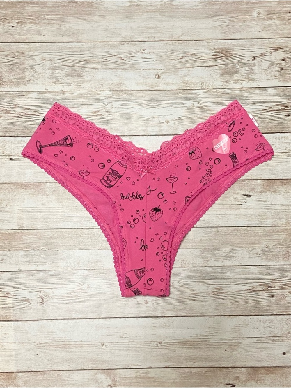 RARE PINK VS CHEEKSTER TANGA CHAMPAGNE PANTY